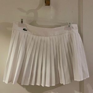 White Lacoste tennis skirt